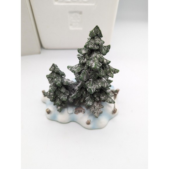 Department Dept 56 Village Accessories Double Pine Trees #52619 - Picture 2 of 8